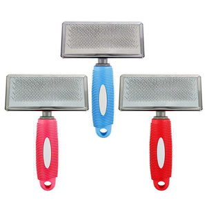 Pet Grooming Slicker Brush – Effective Cat & Dog Deshedding Tool