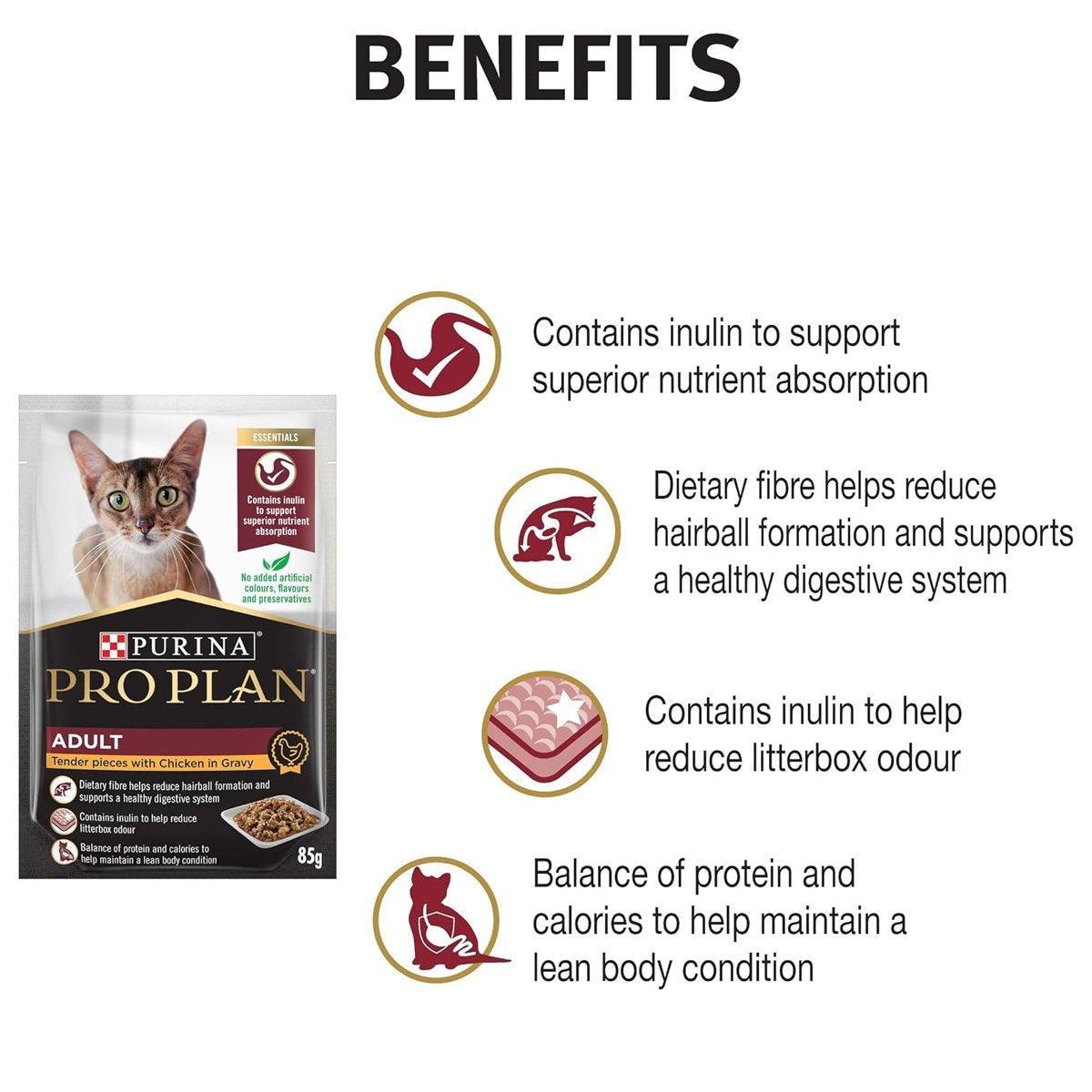 Pro Plan Cat Gravy Chicken Wet 12*85g