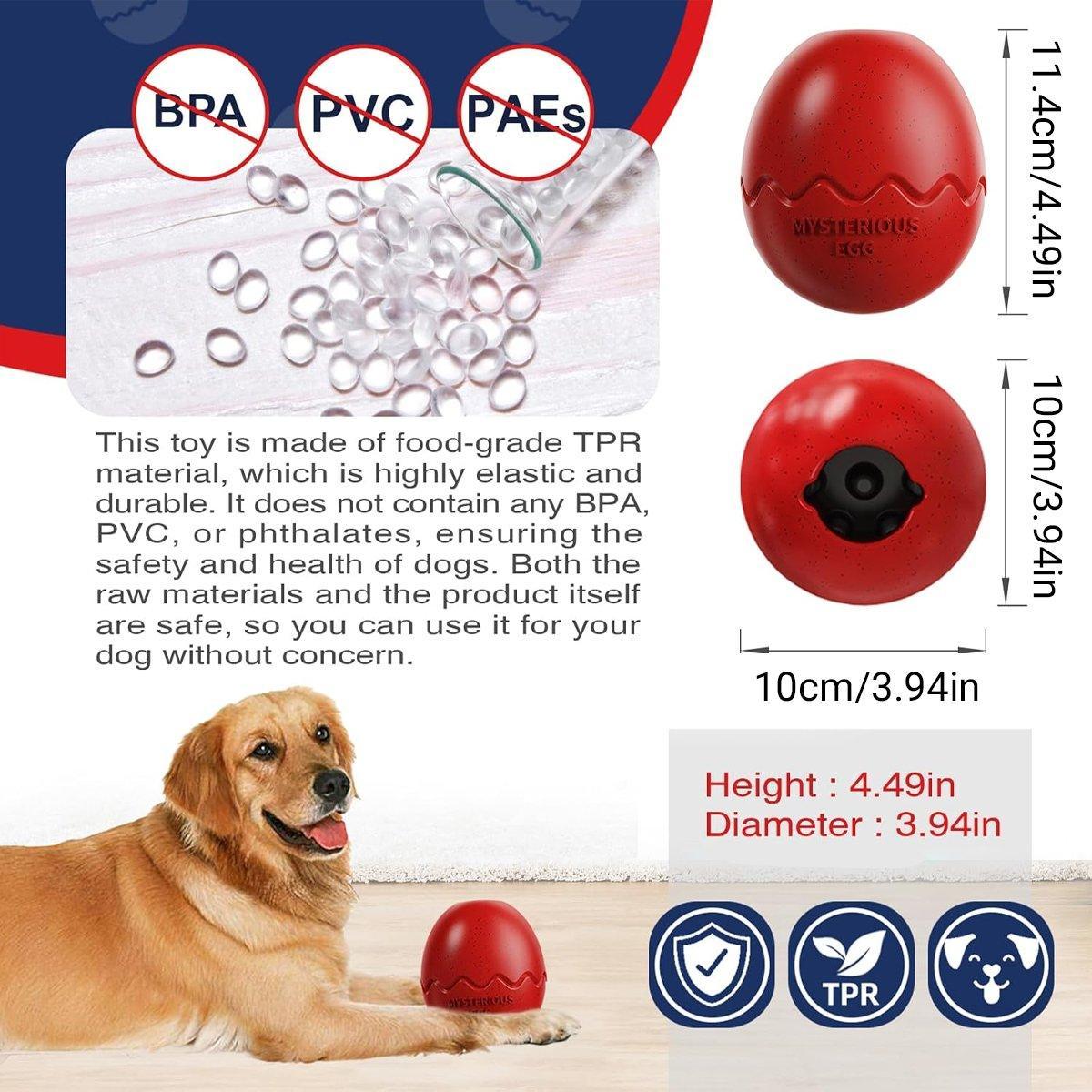 Licking Dog Gnawing Toy Slow Feeder Dinosaur Eggs Interactive Slow Food Dog Toy
