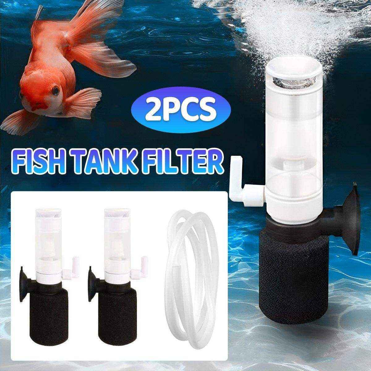 Mini Internal Fish Tank Filter - 3-in-1 Pneumatic Water Filter ...