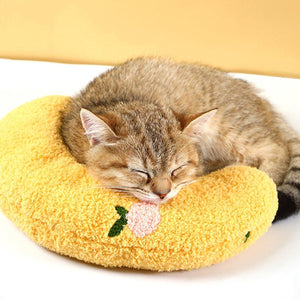 Pet Pillow Dog Cat Sleeping Moon Pillow Small Dog Plush Pillow