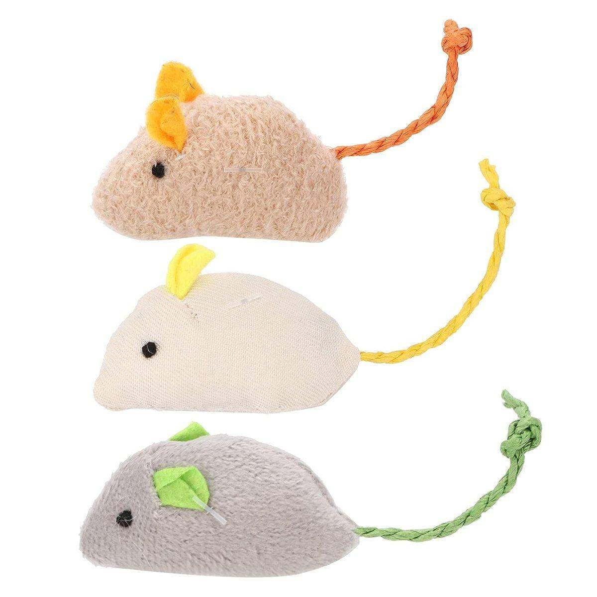 Plush Simulation Catnip Mouse Cat Toy Scratch-Resistant Molar Fun Toy