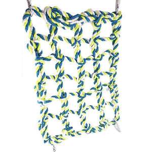 Pet Bird Parrot Hanging Hammock Ladder Toy Swing Hamster Rope Cage Perch Net