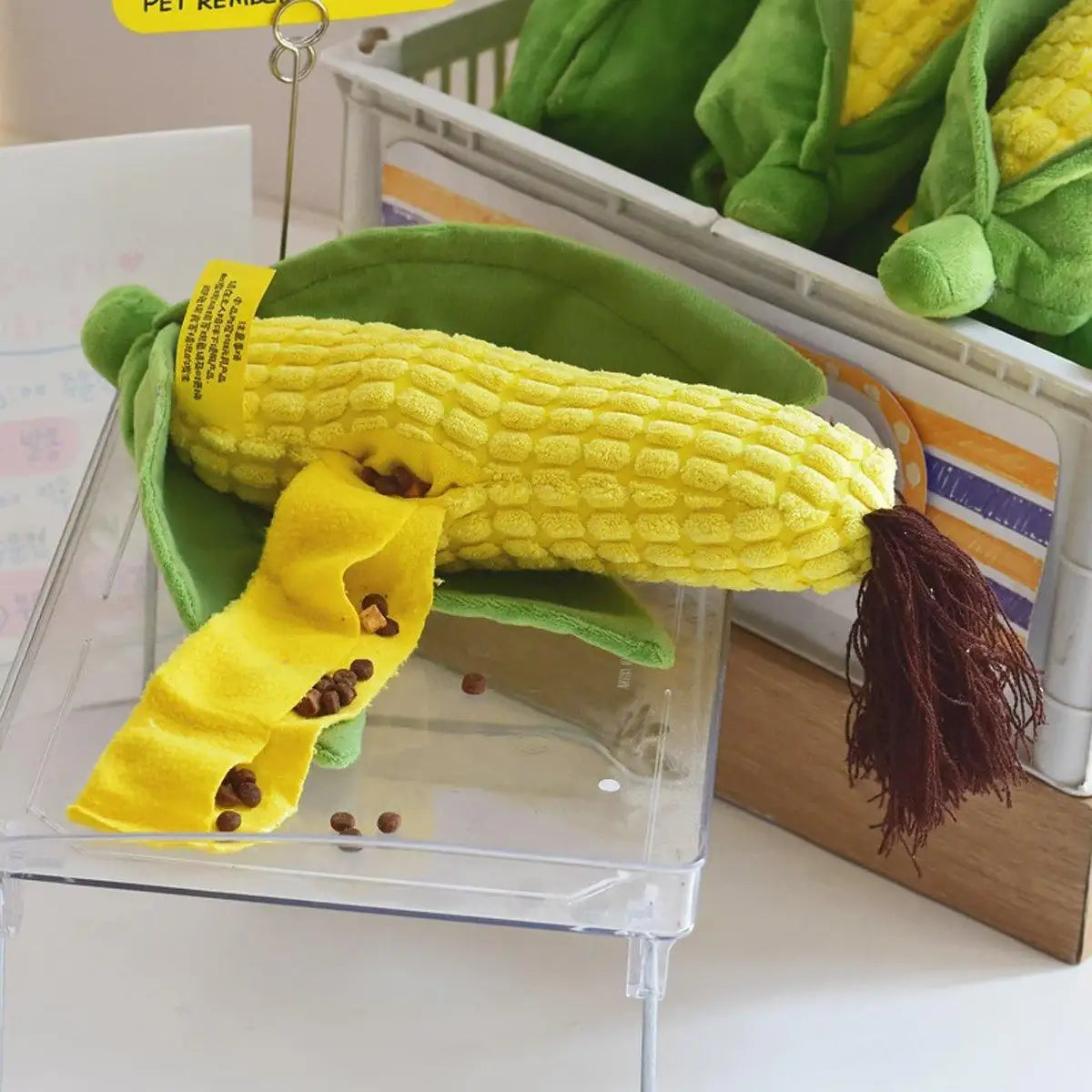 Yellow & Green Corn Puppy Chew Toy Dog Toy