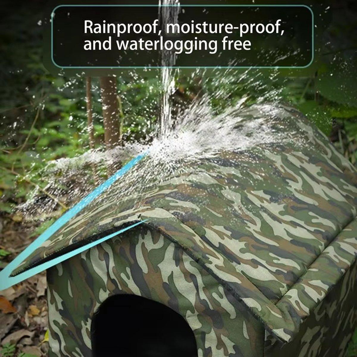 Outdoor Waterproof Pet House Durable Camouflage Shelter