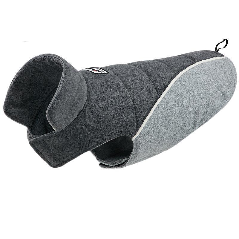 Double-Sided Fleece Dog Jacket for Winter Warmth and Comfort