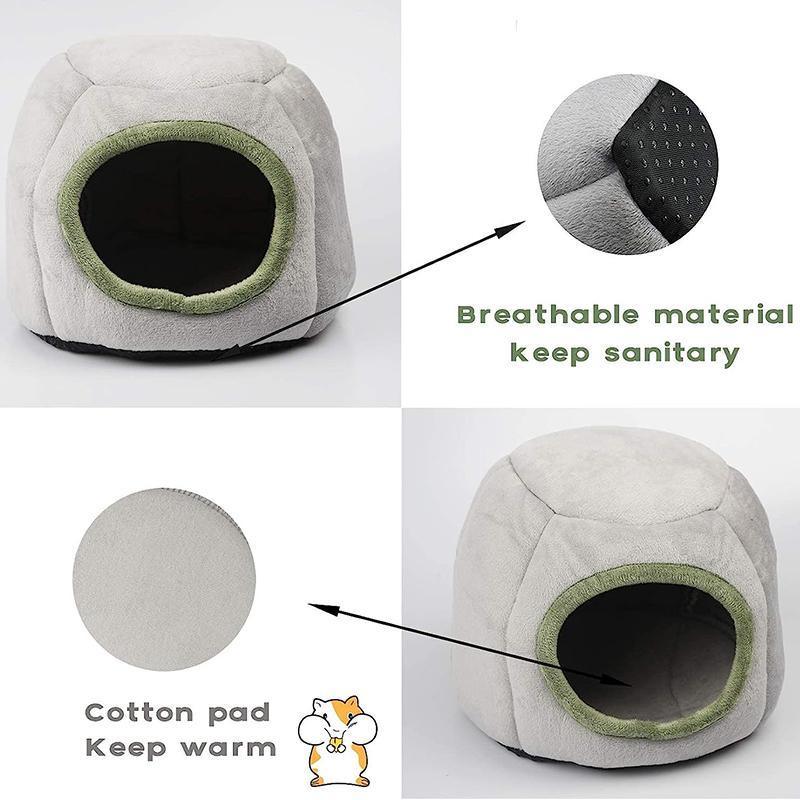 Plush Hamster House for Small Pets Cozy and Stylish Bed