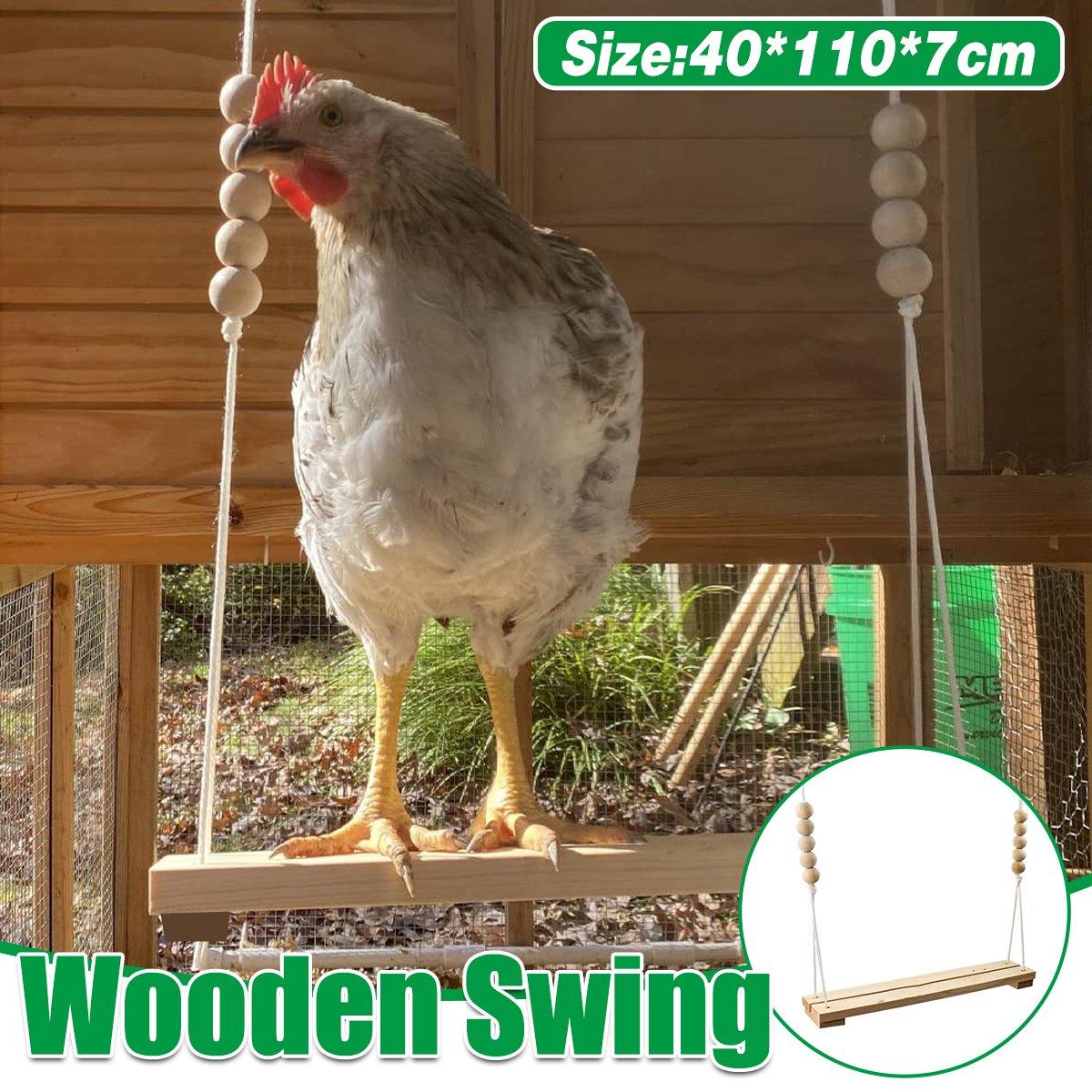 Durable Wooden Chicken Swing for Outdoor Poultry Coops
