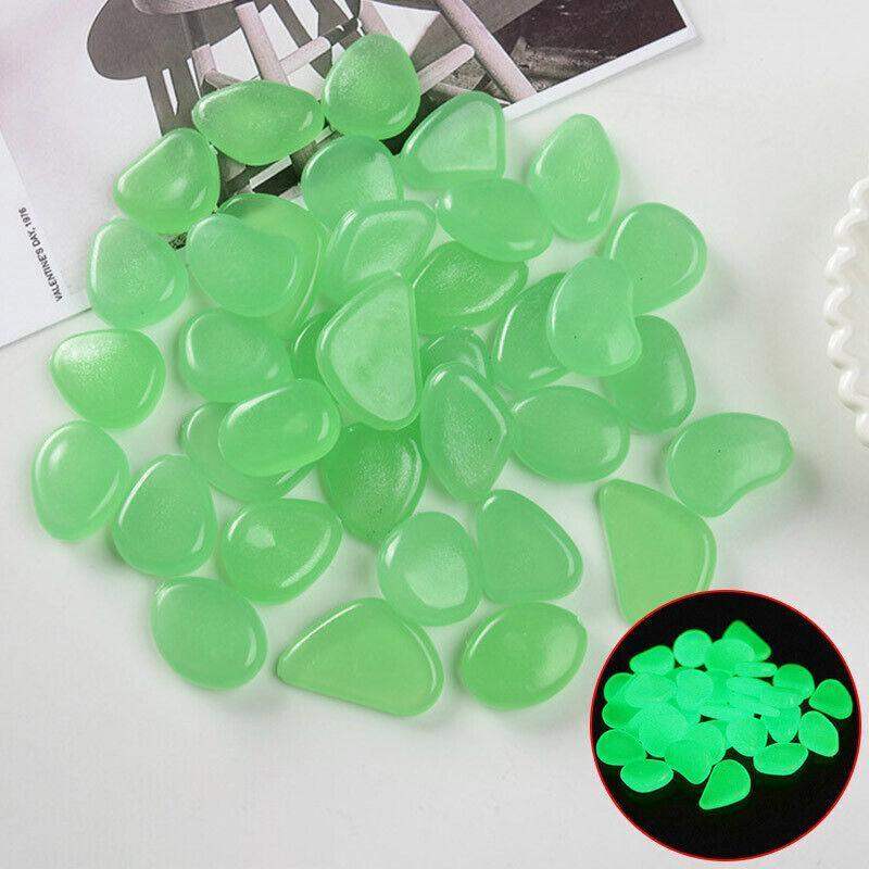 UP TO 500X Luminous Glow Aquarium Stones for Gardens and Decorations