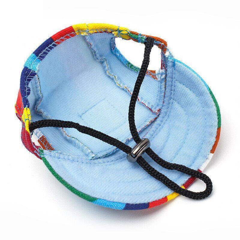 Summer Pet Dog Sun Hat S-XL Canvas Baseball Cap Outdoor Puppy Visor