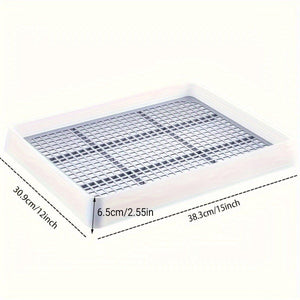 Large Rabbit Litter Box with High-Sided Design