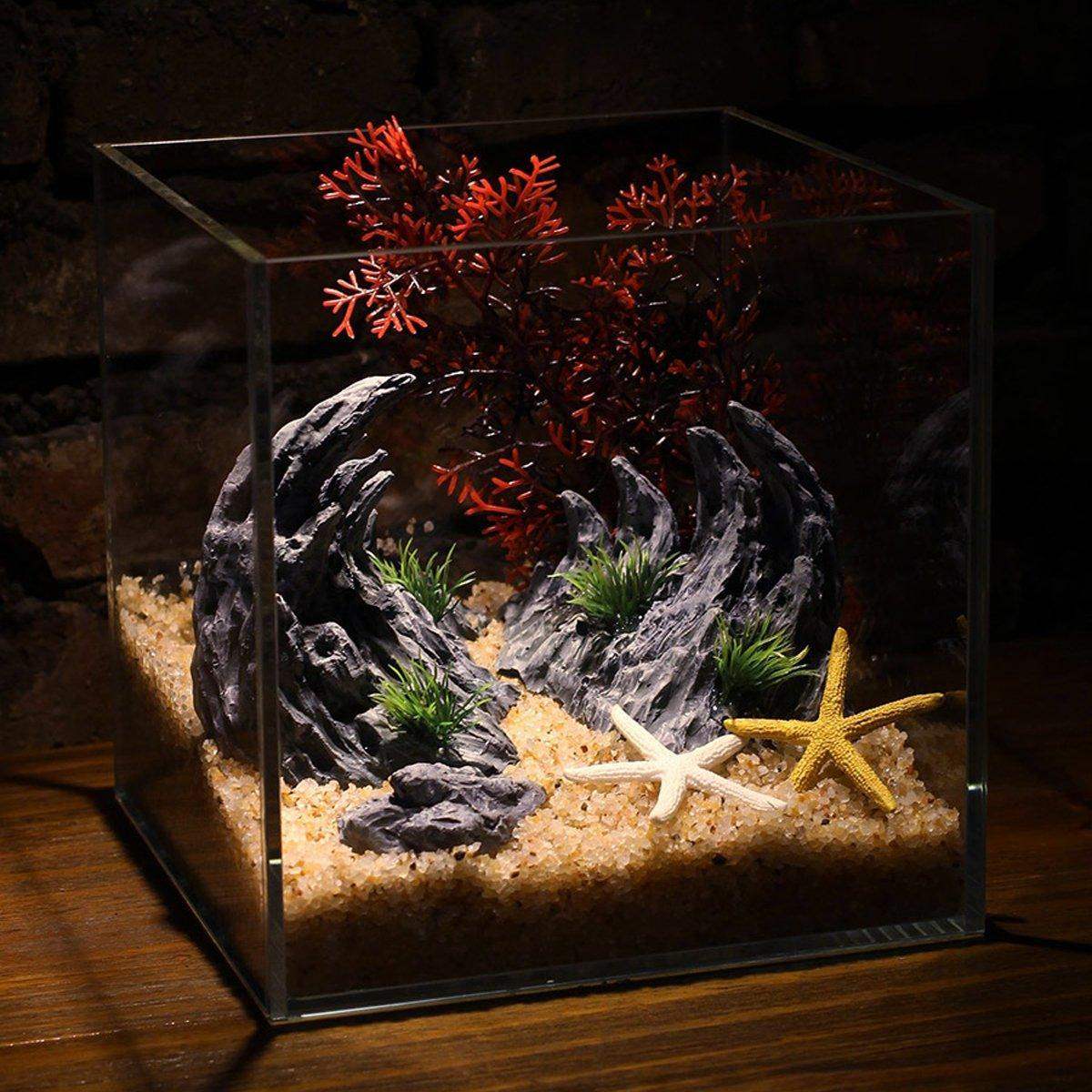 Dragon Stone Aquarium Rocks for Aquascape Resin Decorative Ornament