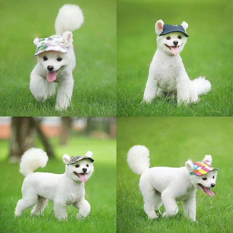 Summer Pet Dog Sun Hat S-XL Canvas Baseball Cap Outdoor Puppy Visor