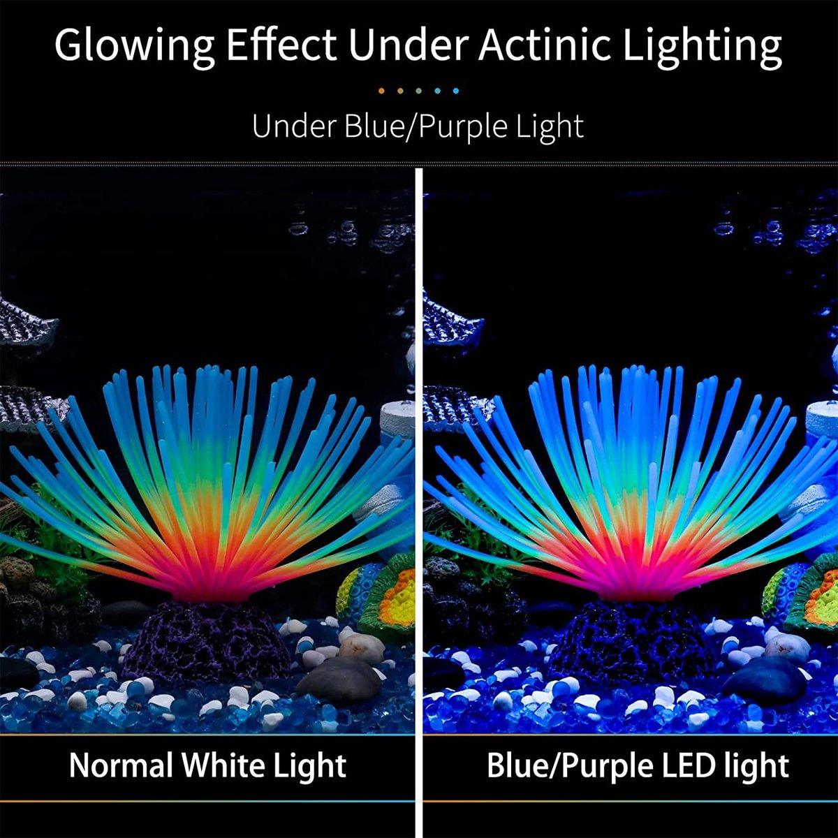 Aquarium Fish Tank Decor Simulation Coral Lotus Aquatic Plants Vibrant Ornament