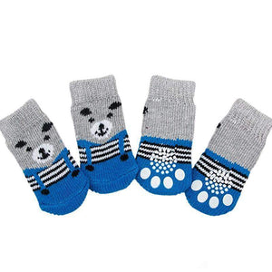 Dog Socks Non-Slip Grip Slip Anti-Skid S M L - Puppy Cat Pet Shoes Slippers