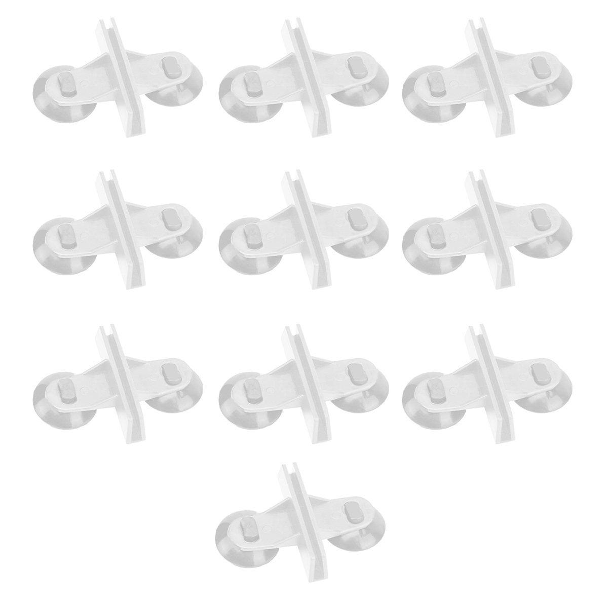 10Pcs Fish Tank Divider Clamp Suction Cup Glass Holder Aquarium Glass Clip