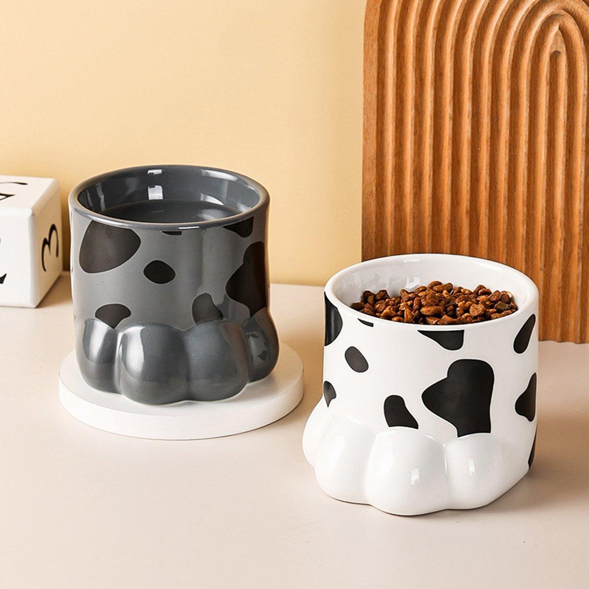 Ergonomic Ceramic Cat Food Bowl