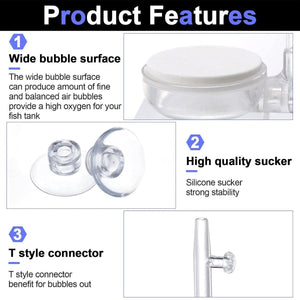 Bubble Stone Aerator Head for Aquarium Efficient Bubbler for Oxygenation