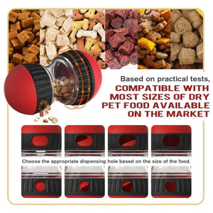 Slow Feeder Dog Toy Rolling Food Ball Funnel Pet Training Interactive Treat Toy
