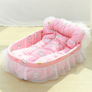 Princess Style Lace Cat Bed Cozy and Elegant Pet Bed for Small Cats & Dogs