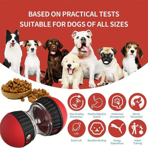 Slow Feeder Dog Toy Rolling Food Ball Funnel Pet Training Interactive Treat Toy
