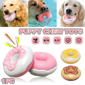 Pet Teeth Cleaning Sound Donut Dog Toys
