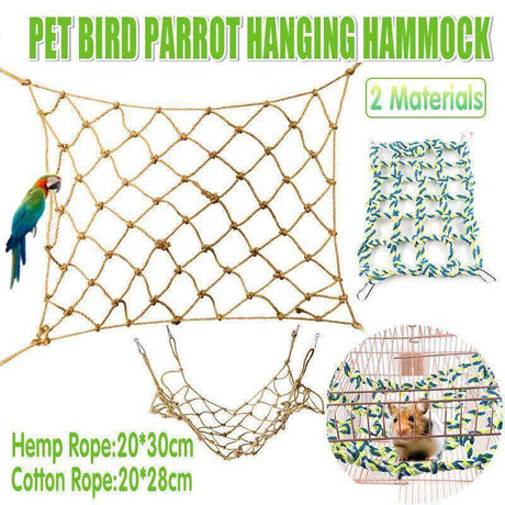 Durable Budgie Hammock for Small Pets and Cages