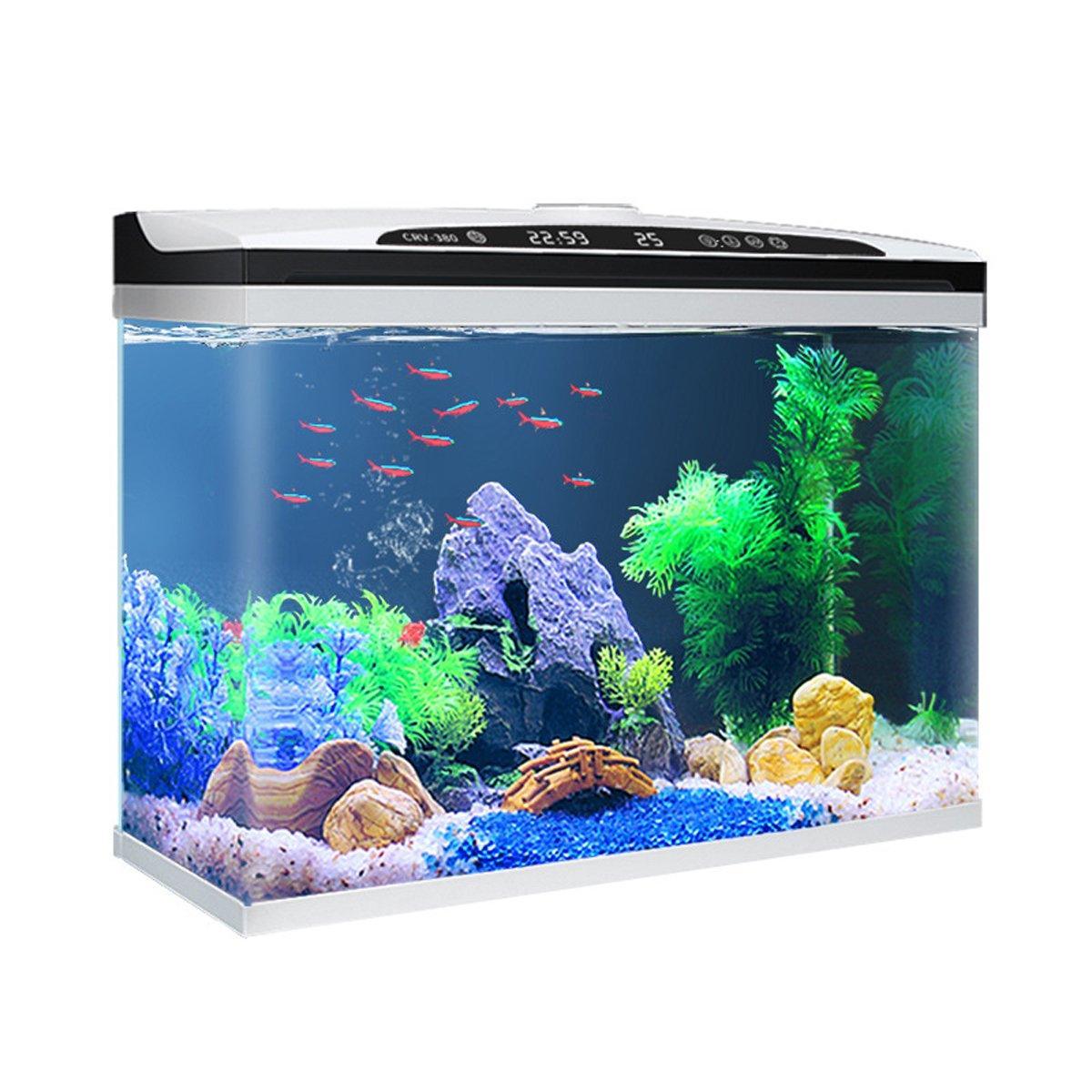 Advanced Smart Fish Tank with Self-Cleaning & LED Lights