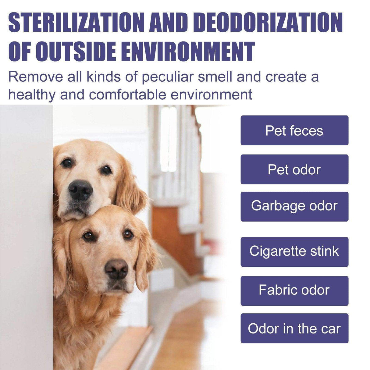 Pet Deodorant Spray for Cats and Dogs Eliminates Urine Body and Stool Odors