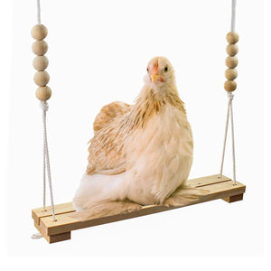 Durable Wooden Chicken Swing for Outdoor Poultry Coops