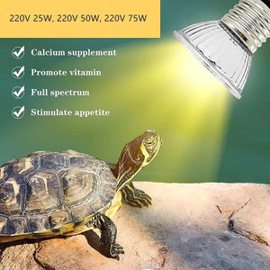3PCS Reptile Heating Light Bulb UVA+UVB Tortoise Turtle Lizard UV Basking Lamp