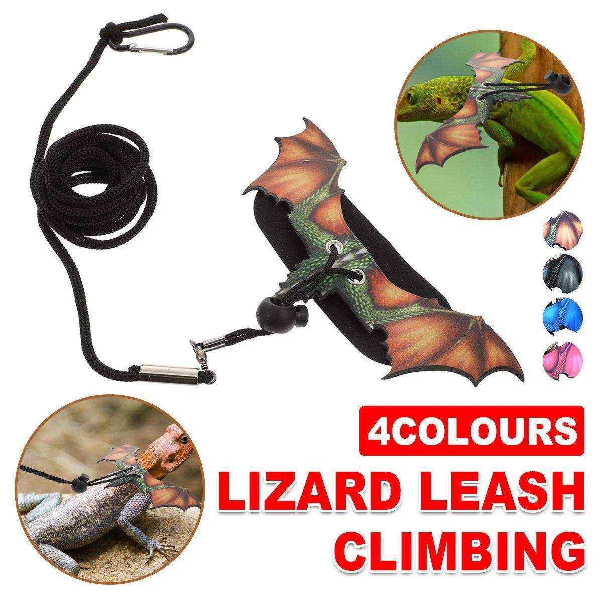 Adjustable Lizard Leash with Dragon Wings - Lightweight & Durable for ...