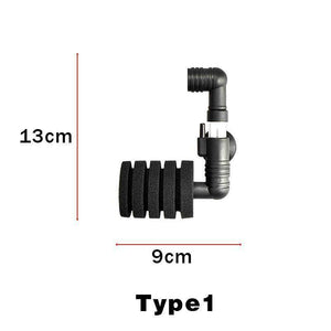3-in-1 Sponge Filter Aquarium Cleaner Adjustable & Efficient Filtration