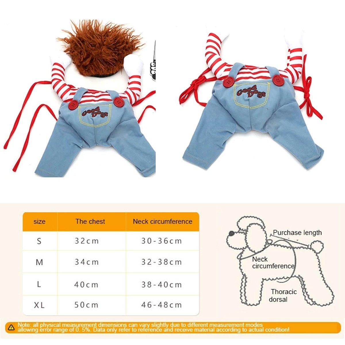 Halloween Dog Costume Pet Accessories Funny Dress Up for Small Medium Dogs
