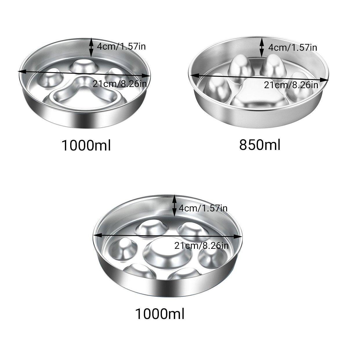 Durable Stainless Steel Slow Feeder Dog Bowl Anti-Bloat & Healthy Eating
