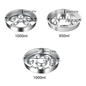 Durable Stainless Steel Slow Feeder Dog Bowl Anti-Bloat & Healthy Eating
