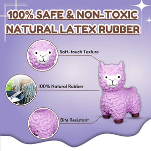 Pet Toy Latex Toy Sound Alpaca Bite Resistant Molars Cartoon Alpaca Dog Toy