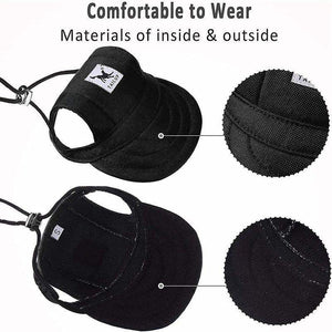 Summer Pet Dog Sun Hat S-XL Canvas Baseball Cap Outdoor Puppy Visor