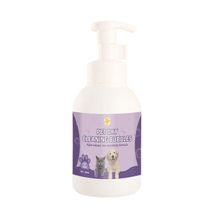 Pet Dry Cleaning Bubbles No-Rinse Foam Cleanser for Cats & Dogs 500ml