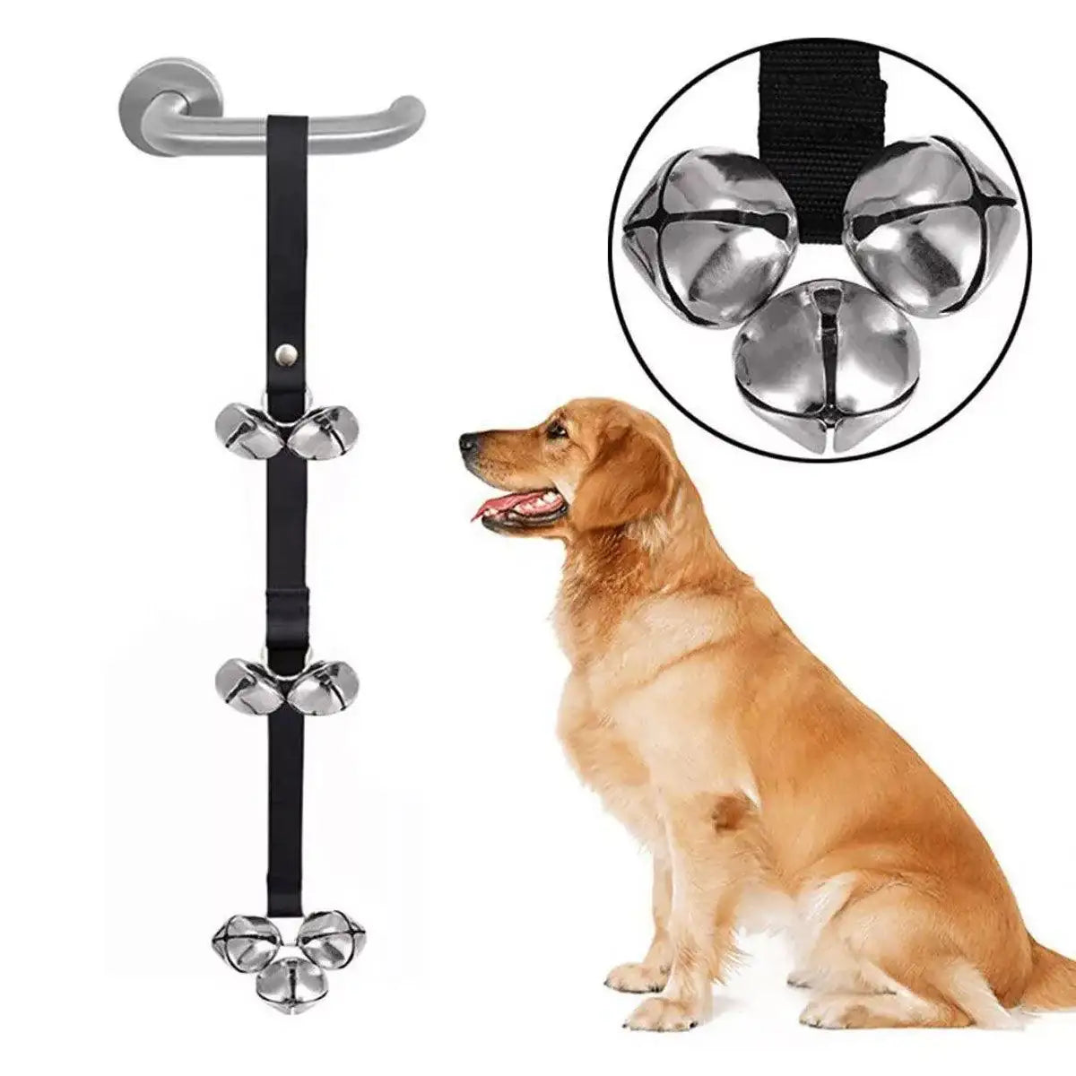 4PCS Pet Training Doorbell Rope Cat Teaser Toy Bell Interactive Play Rope Bell