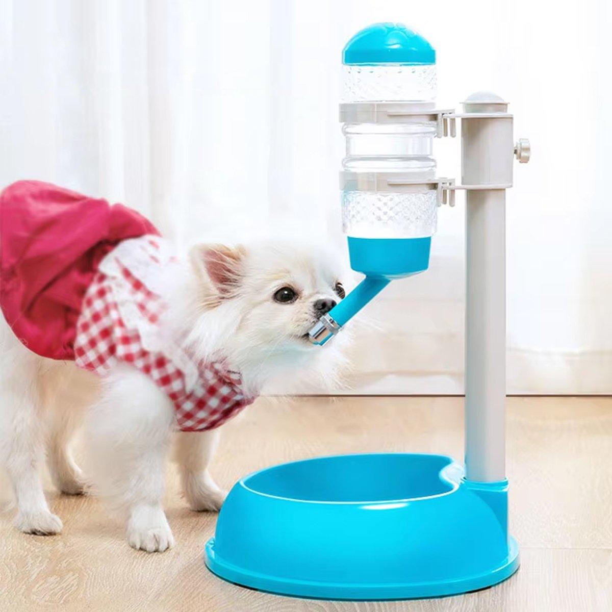 Adjustable Pet Bowl Set with Water Dispenser
