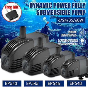 Adjustable Flow Aquarium Air Pump Quiet Fish Tank Oxygen Pump & Bubbler