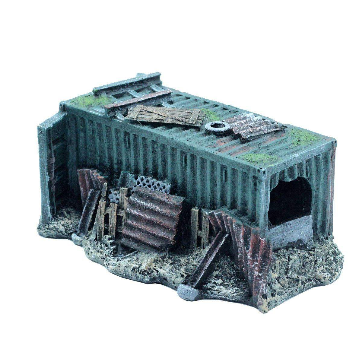 Realistic Aquarium Wreckage Decoration Resin Hiding Spot for Fish & Shrimp