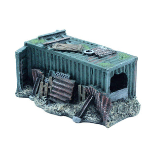 Realistic Aquarium Wreckage Decoration Resin Hiding Spot for Fish & Shrimp