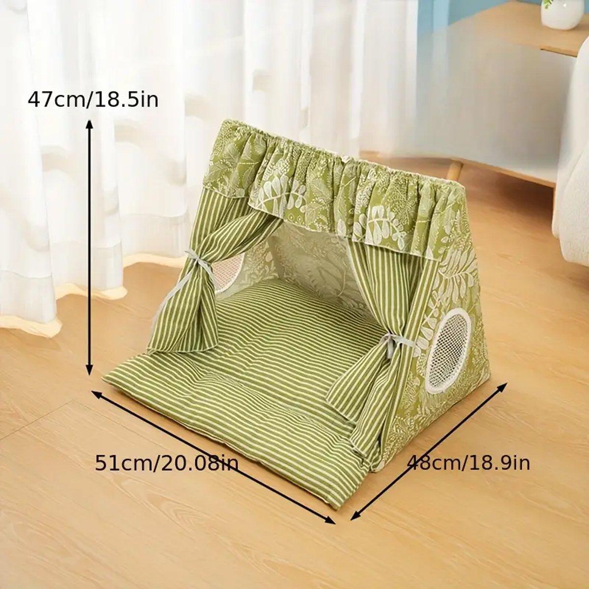 Cozy Semi-Closed Cat Tent Comfortable & Private Pet Bed for Cats and Dogs