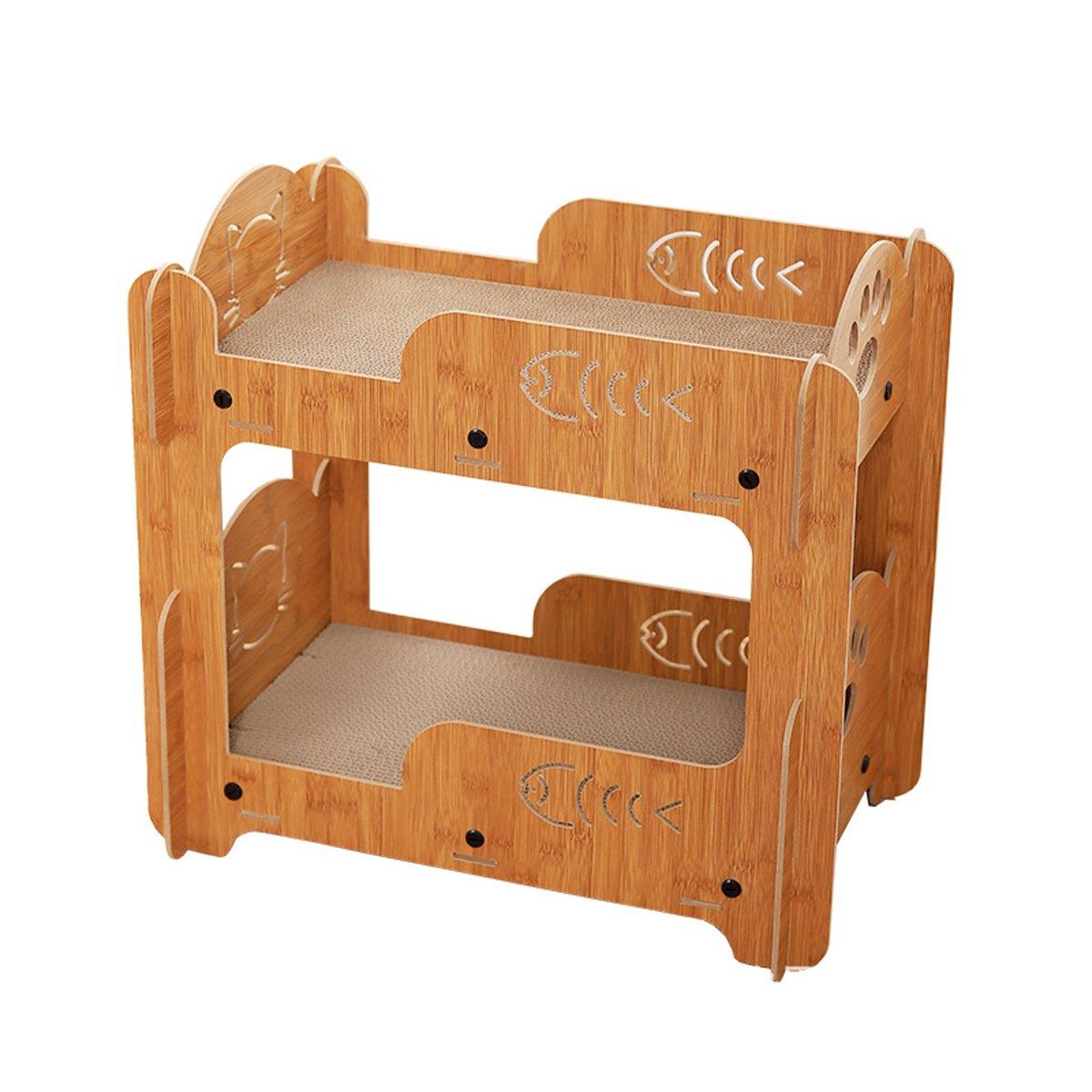 Double-Layer Cat Scratch Board & Nest Durable Scratching Post for Cats