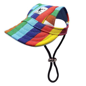 Summer Pet Dog Sun Hat S-XL Canvas Baseball Cap Outdoor Puppy Visor