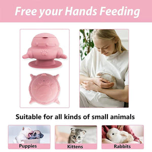 Pet Feeding Water Feeding Artifact Silicone Pet Breast-feeding Anti-choking
