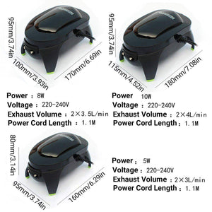 Efficient Aquarium Air Pump Quiet Fish Tank Aerator 5W 8W 10W