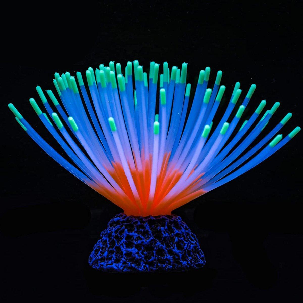 Aquarium Fish Tank Decor Simulation Coral Lotus Aquatic Plants Vibrant Ornament